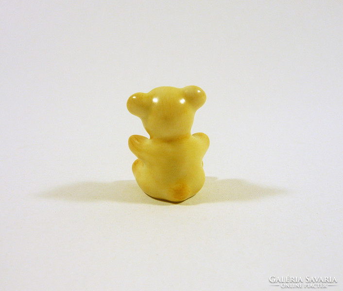Herend, brown teddy bear, miniature porcelain figure, flawless! (I028)