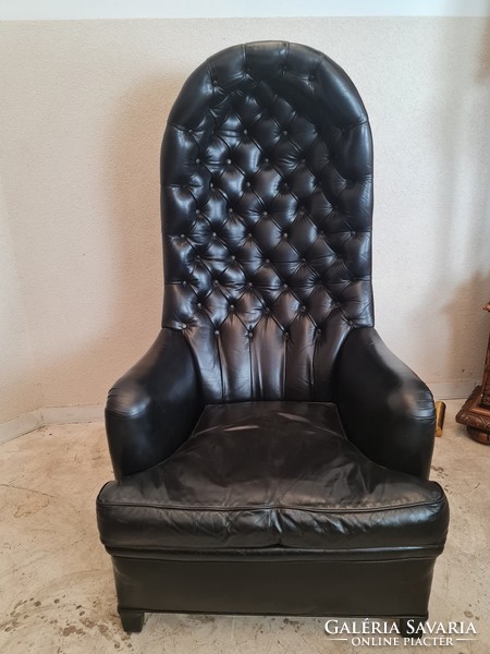 Special luxury chesterfield leather porch armchair