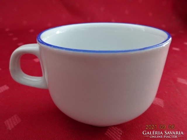Great Plain porcelain coffee cup, blue border, diameter 6.5 cm. He has!