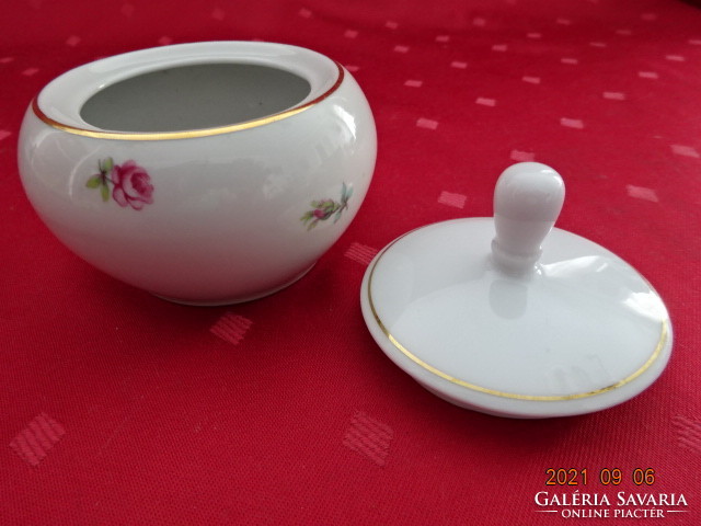 Drasche porcelain sugar bowl, small flower, height 8 cm. He has! Jokai