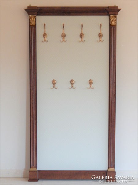 Hall coat hanger gilded column head [ k - 09]