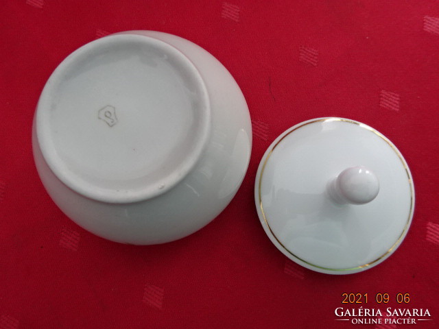Drasche porcelain sugar bowl, small flower, height 8 cm. He has! Jokai