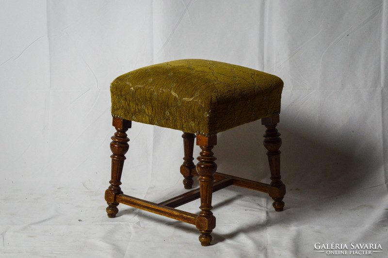 Antique pewter footstool restored