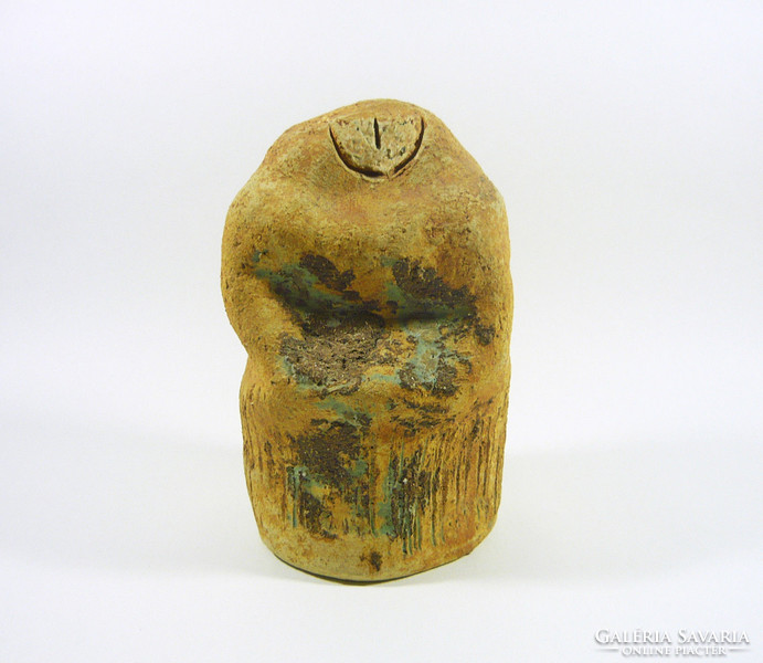 Gorka livia, retro 1970 chestnut-man artistic ceramic figurine, flawless! (G021)