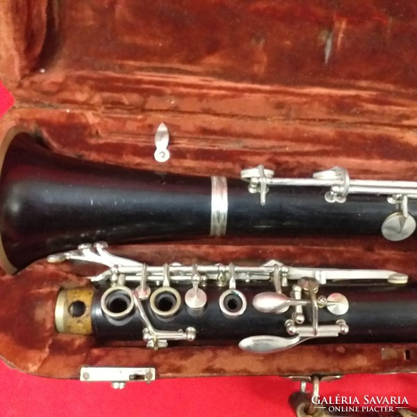 Old traditional kraslice special wind clarinet instrument.