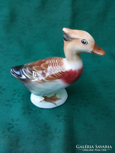 Bodrogkeresztúr, ceramic, wild duck figurine.
