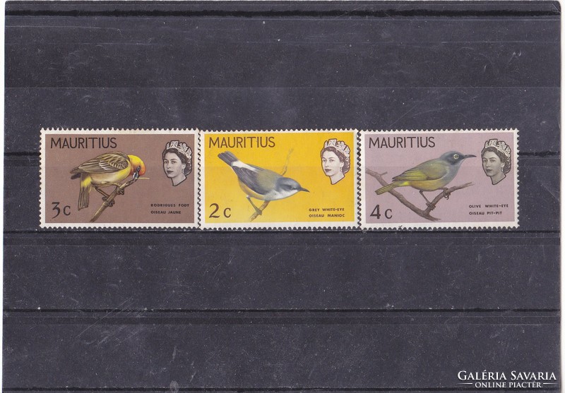 Maurítius forgalmi bélyegek 1965