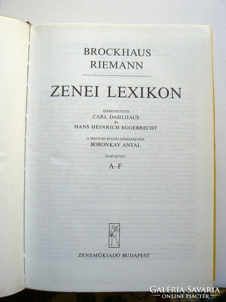 ZENEI LEXIKON 1.-2.-3. BROCKHAUS RIEMANN 1983.-1985. KÖNYV KIVÁLÓ ÁLLAPOTBAN