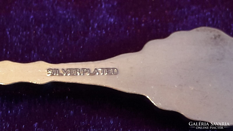 Old silver plated spoon 3.
