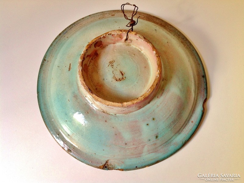 Tin-glazed faience plate - 1700s