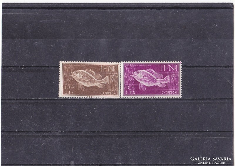 IFNI emlékbélyeg+félpostai bélyeg-pár 1953