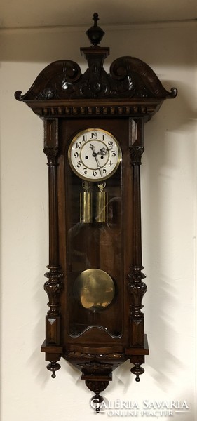 Antique, gustav becker large wall clock!