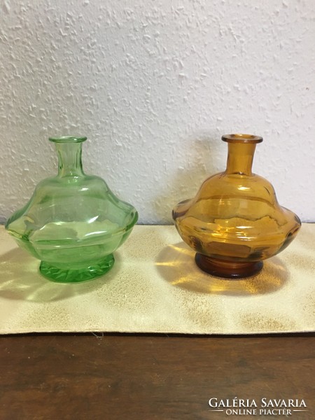 Üveg váza (butella) 2db