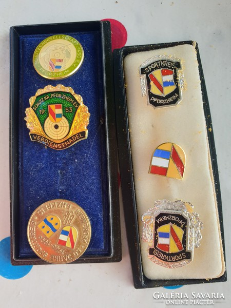 Old badge in a gift box for sale! 2 Boxes