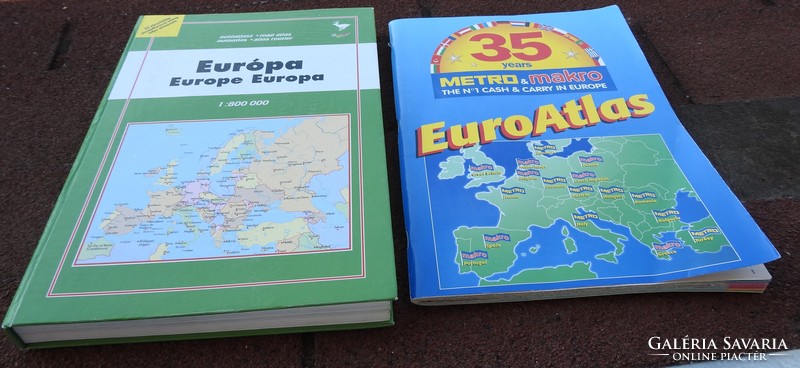 Európa autóatlasz 33 várostérkép - útvonaltervező térkép + ajándék EuroAtlas