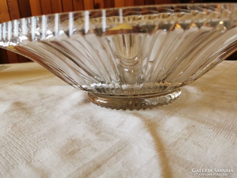 Glass centerpiece, fruit bowl 29 cm in diameter