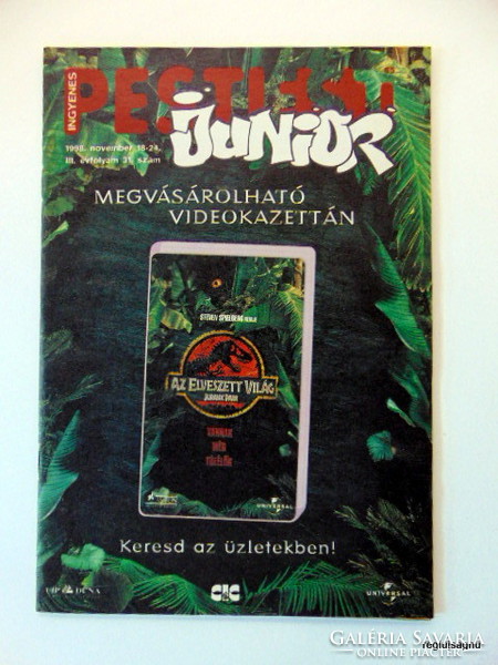 1998 november 18  /  PESTI EST junior  /  Szülinapi újság Ssz.:  19709