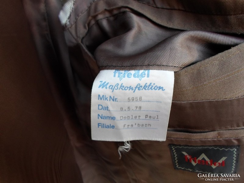 Retro, men's jacket (hazel brown; friedel)