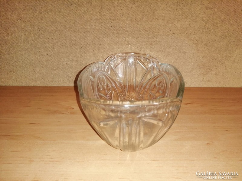 Retro üveg asztalközép kínáló 15*26,5 cm
