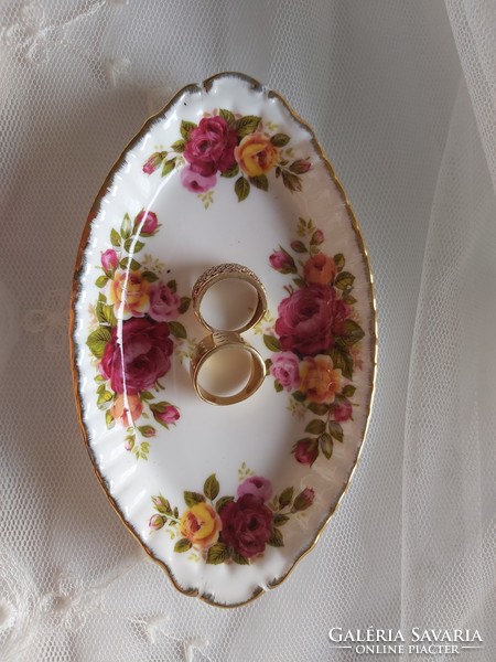 English bone china bowl marked cottage rose
