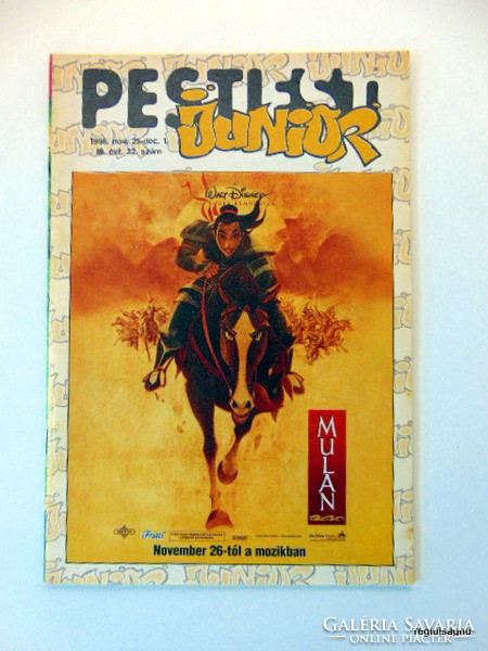 1998 november 25  /  PESTI EST junior  /  Szülinapi újság Ssz.:  19710