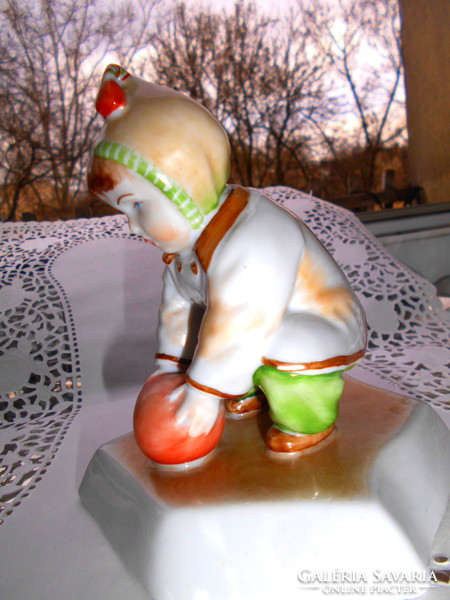 Zsolnay hammer child figurine