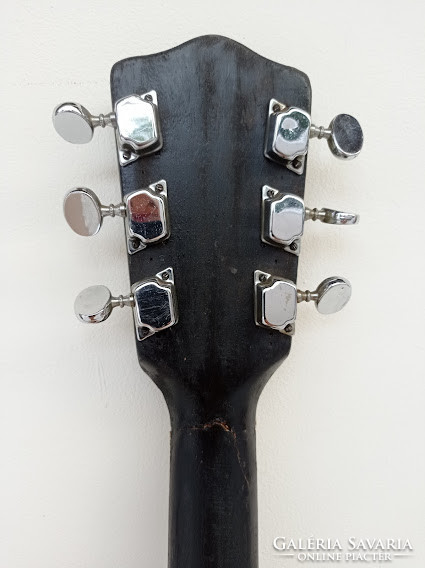 6 String Acoustic Retro Drum Guitar Needs Refurbished Neck Broken