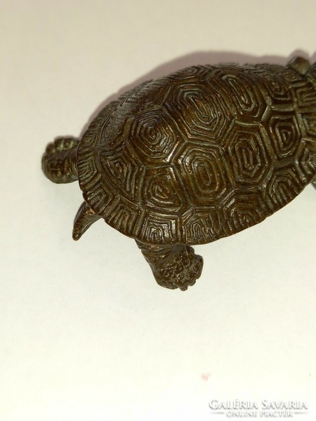 Okimono bronze turtle Japanese meiji period