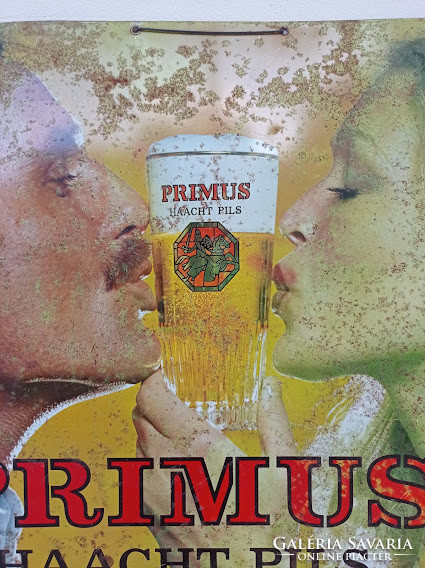 Retro enamel board drink beer advertising 2