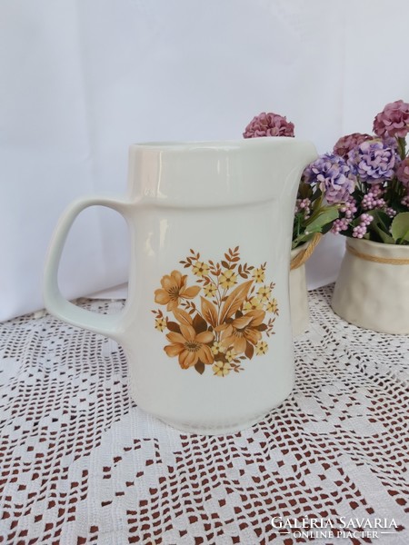 Beautiful peaceful rare patterned lowland floral jug porcelain nostalgia collector village