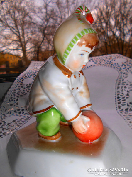 Zsolnay hammer child figurine
