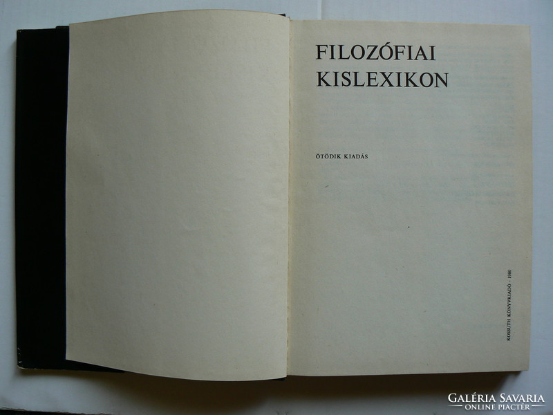 FILOZÓFIAI KISLEXIKON 1980, KÖNYV JÓ ÁLLAPOTBAN