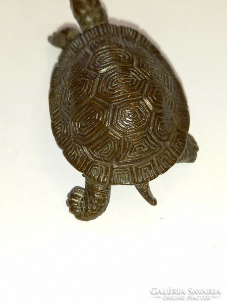 Okimono bronze turtle Japanese meiji period