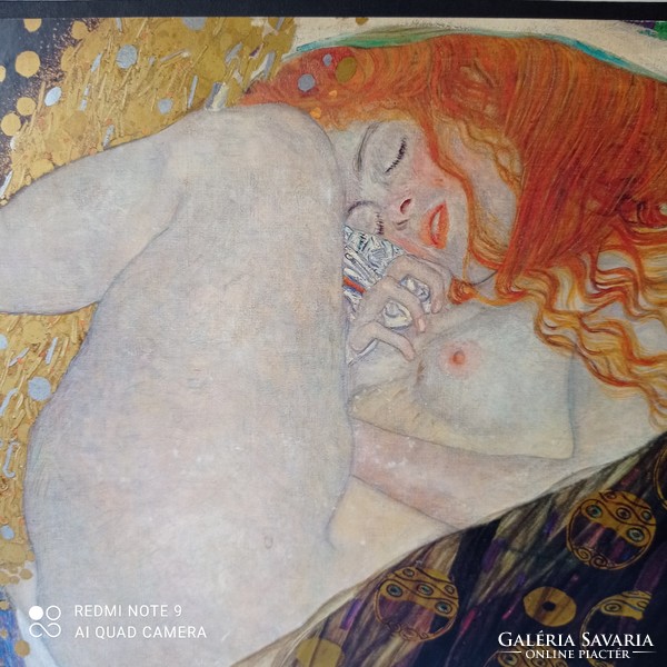 Gustav Klimt, Danae nyomat 30 x 29 cm