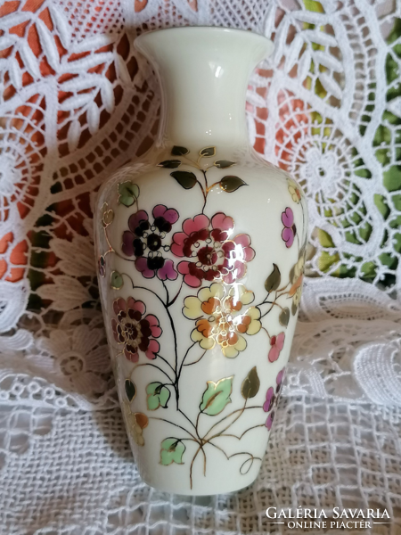Zsolnay butterfly lily of the valley vase