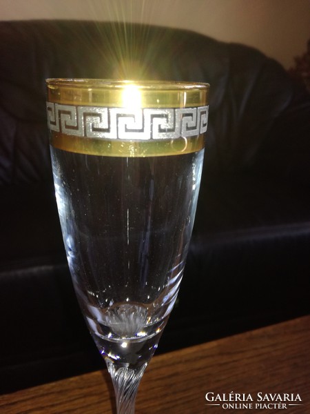 Greek patterned beautiful crystal glass