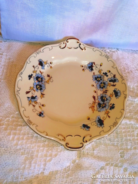 Zsolnay cornflower pattern cake plate