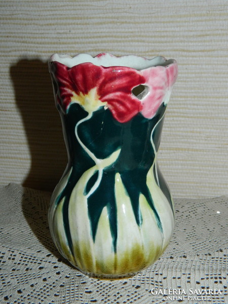 Antique majolica vase.