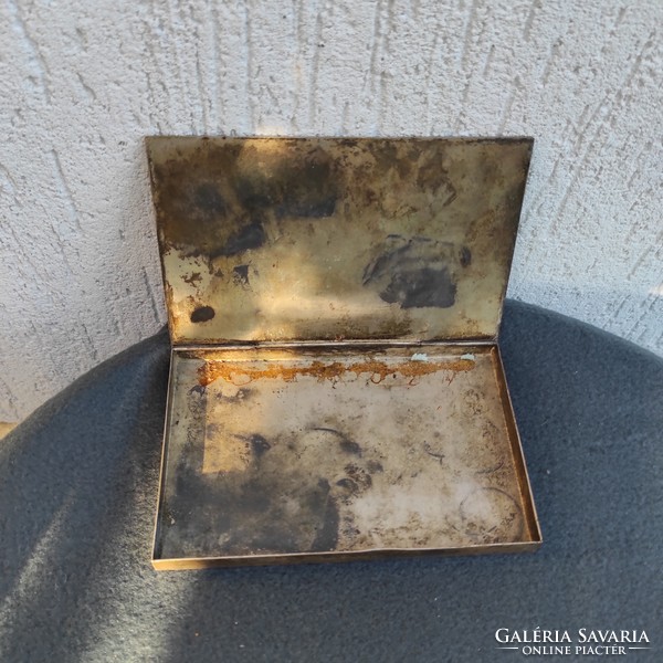 Art deco retro style metal box, tevàn, ligier, applied arts, jeweler, cigarette tobacco box