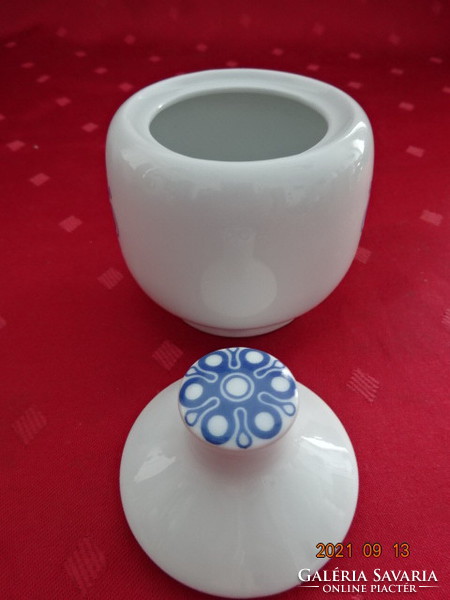Alföldi porcelán cukortartó kék motívummal, minta darab száma: 207 D: 44413. Vanneki!