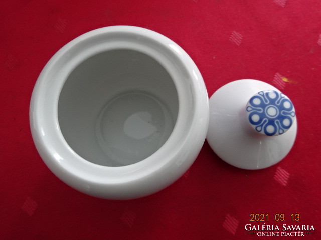 Great Plain porcelain sugar bowl with blue motif, number of sample pieces: 207 d: 44413. Vanneki!