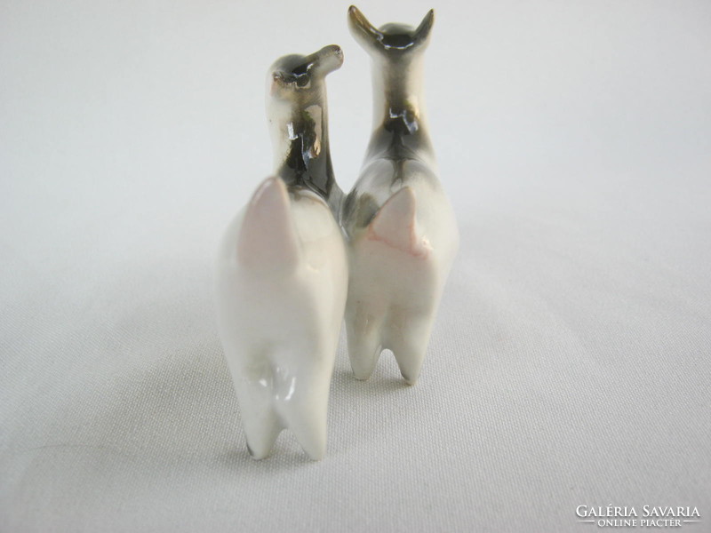 Retro ... Zsolnay porcelain two little goat kids