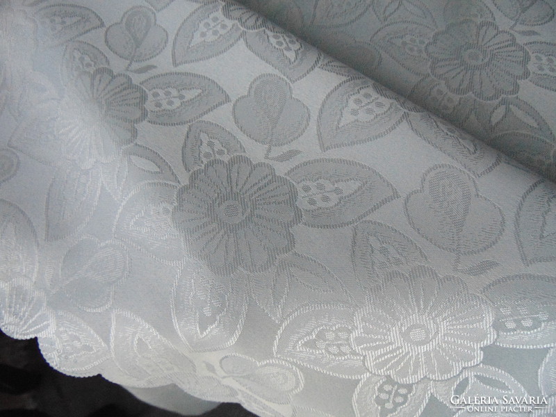 Pigeon gray silk tablecloth 140 x 276 cm rectangle