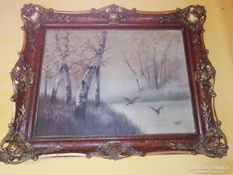 Csáky huge antique painting in original frame