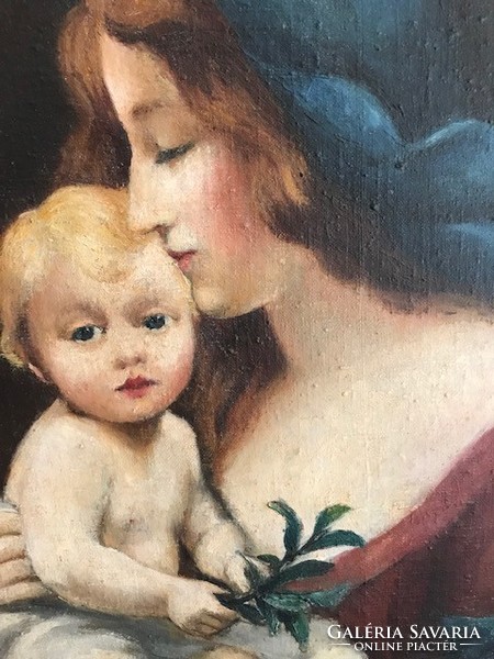 Mary with the child Jesus