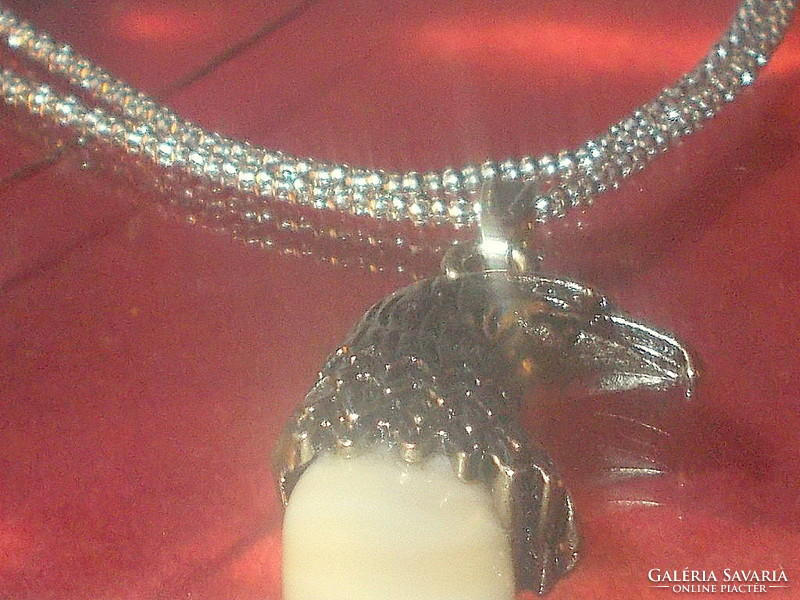 Reputable eagle headed man with tibetan silver necklace