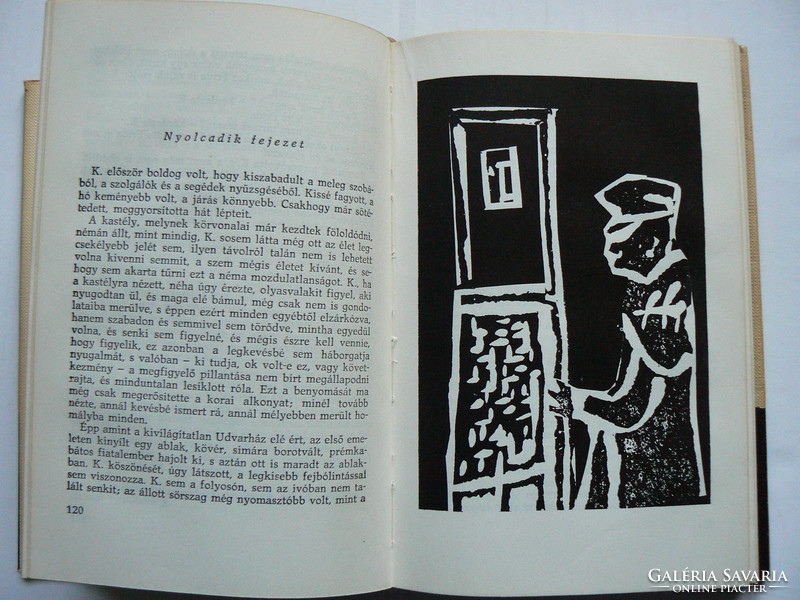 FRANZ KAFKA "A KASTÉLY",  BÁLINT ENDRE GRAFIKÁIVAL 1964,  KÖNYV JÓ ÁLLAPOTBAN