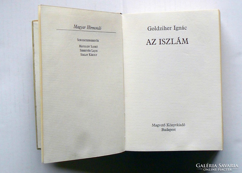 Islam, Goldziher Ignác 1980, Hungarian herald, book in good condition