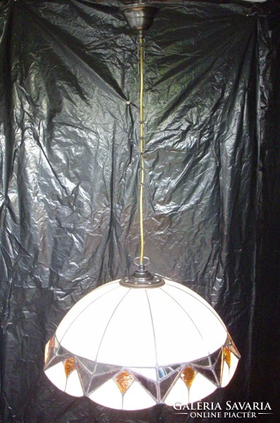 Tiffany colored envelope chandelier lamp