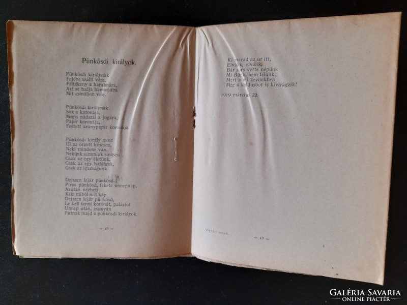 Border Poems. 1921. Volume published under the pseudonym of Sándor Remenyik